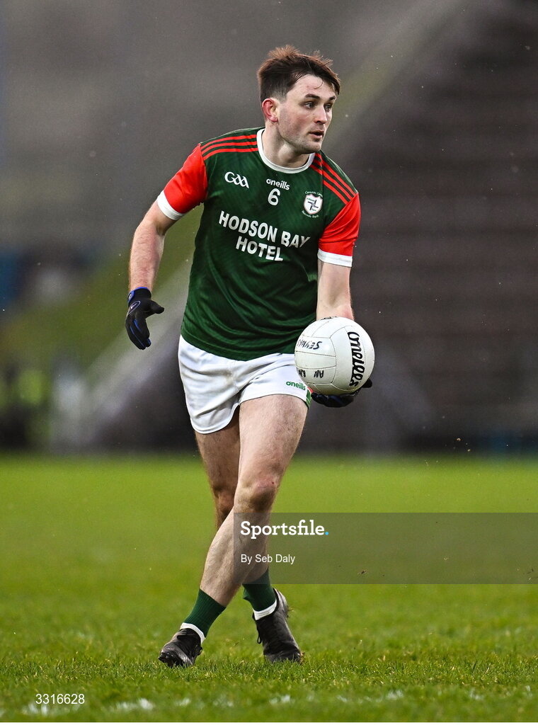 4 January 2026; Brian Stack of St Brigid's during the AIB GAA Football All-Ireland Senior Club Championship semi-final match between between St Brigid's of Roscommon and Scotstown of Monaghan at Kingspan Breffni in Cavan. Photo by Seb Daly/Sportsfile