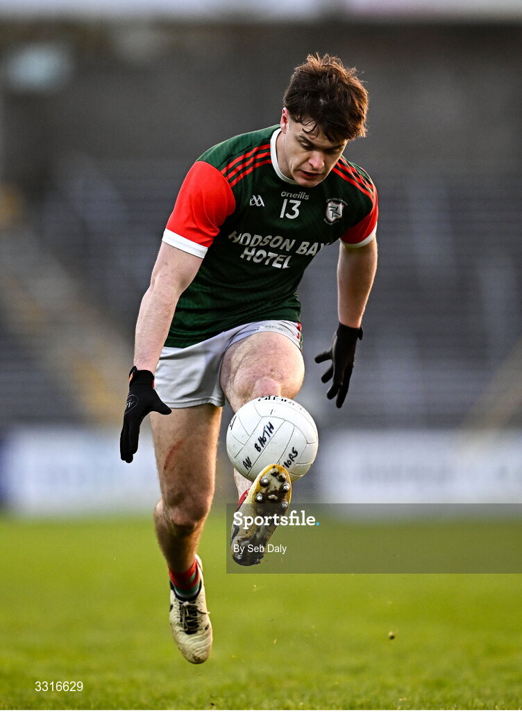 4 January 2026; Ben O'Carroll of St Brigid's during the AIB GAA Football All-Ireland Senior Club Championship semi-final match between between St Brigid's of Roscommon and Scotstown of Monaghan at Kingspan Breffni in Cavan. Photo by Seb Daly/Sportsfile