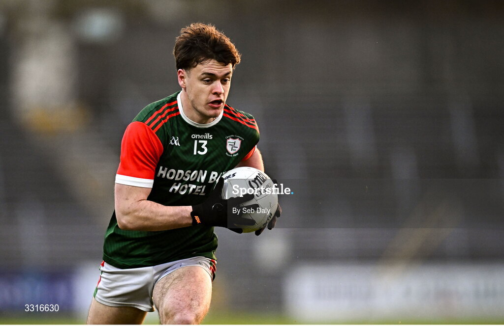 4 January 2026; Ben O'Carroll of St Brigid's during the AIB GAA Football All-Ireland Senior Club Championship semi-final match between between St Brigid's of Roscommon and Scotstown of Monaghan at Kingspan Breffni in Cavan. Photo by Seb Daly/Sportsfile