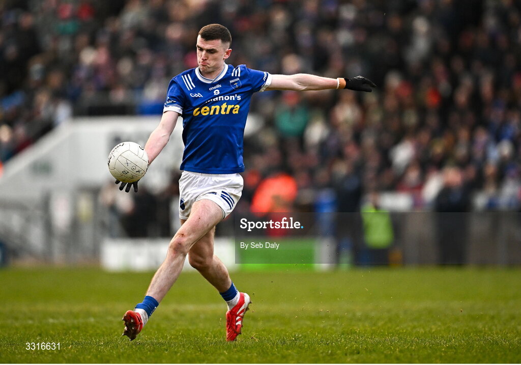 4 January 2026; Mícheál McCarville of Scotstown during the AIB GAA Football All-Ireland Senior Club Championship semi-final match between between St Brigid's of Roscommon and Scotstown of Monaghan at Kingspan Breffni in Cavan. Photo by Seb Daly/Sportsfile