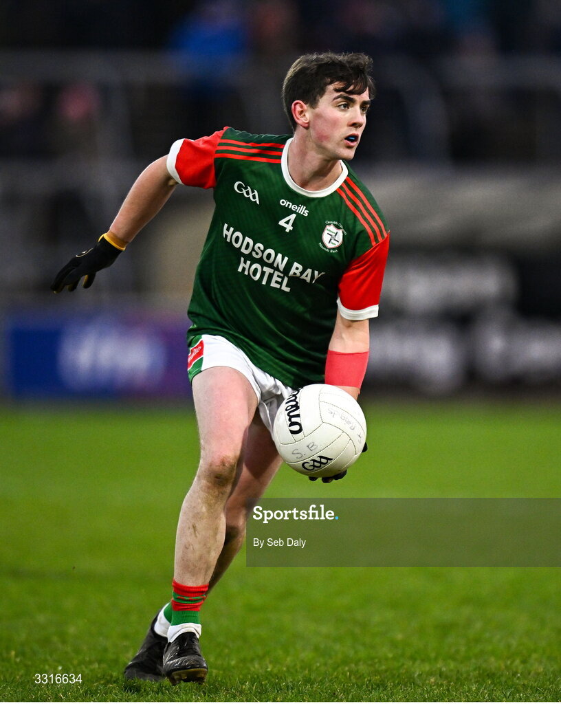 4 January 2026; Robbie Dolan of St Brigid's during the AIB GAA Football All-Ireland Senior Club Championship semi-final match between between St Brigid's of Roscommon and Scotstown of Monaghan at Kingspan Breffni in Cavan. Photo by Seb Daly/Sportsfile