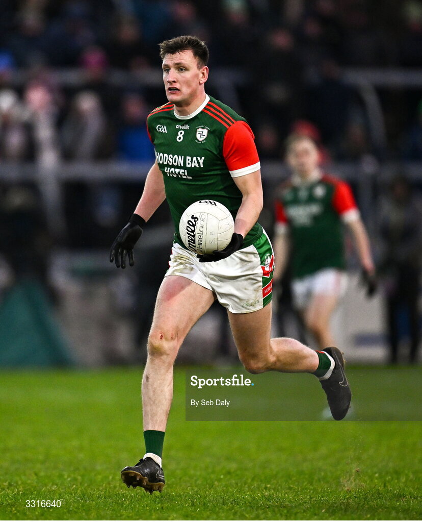 4 January 2026; Shane Cunnane of St Brigid's during the AIB GAA Football All-Ireland Senior Club Championship semi-final match between between St Brigid's of Roscommon and Scotstown of Monaghan at Kingspan Breffni in Cavan. Photo by Seb Daly/Sportsfile