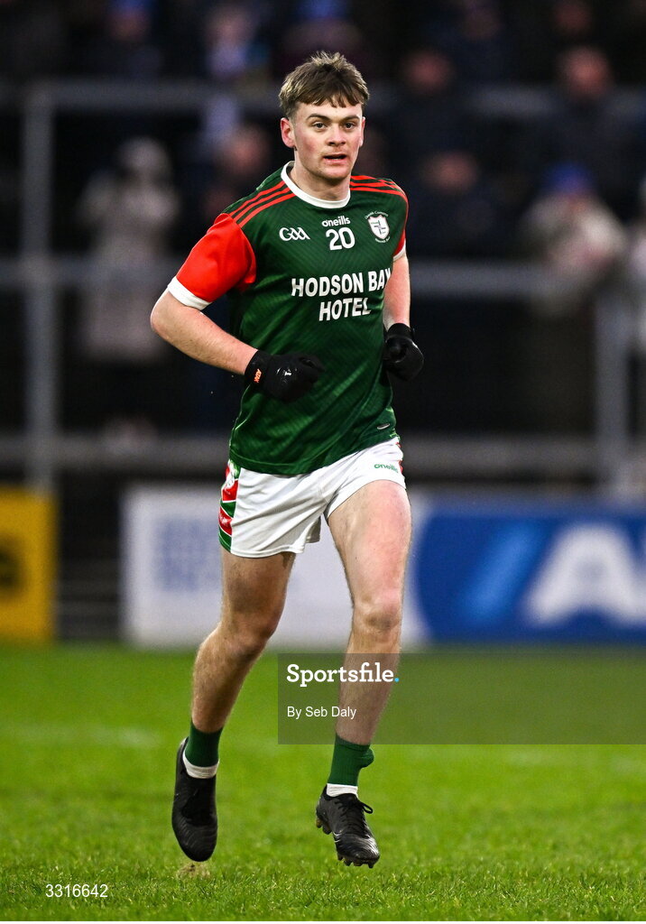 4 January 2026; Charlie O'Carroll of St Brigid's during the AIB GAA Football All-Ireland Senior Club Championship semi-final match between between St Brigid's of Roscommon and Scotstown of Monaghan at Kingspan Breffni in Cavan. Photo by Seb Daly/Sportsfile
