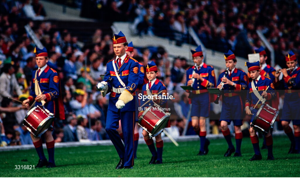 24 August 1986; The Artane band before the All-Ireland Senior Football Championship semi-final match between Meath and Kerry at Croke Park in Dublin. Photo by Ray McManus/Sportsfile
