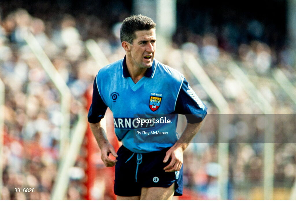 26 July 1992; Paul Clarke of Dublin in action during the Leinster Senior Football Championship Final match between Dublin and Kildare at Croke Park in Dublin. Photo by Ray McManus/Sportsfile