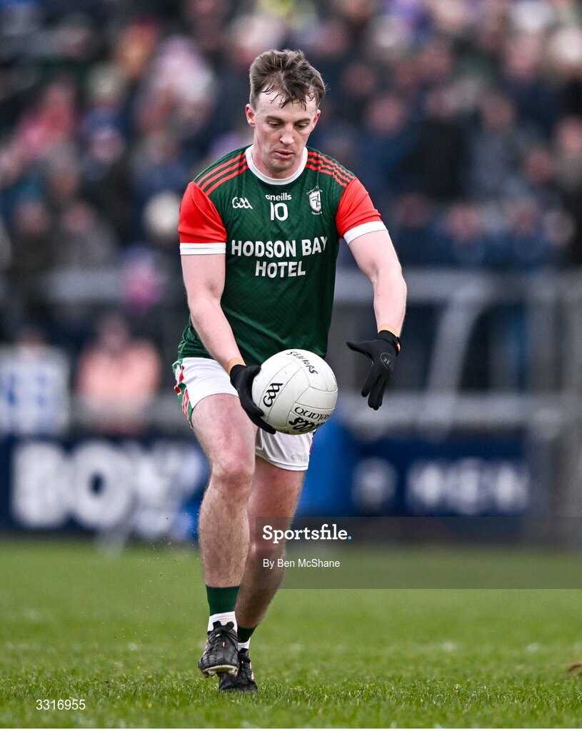 4 January 2026; Ciarán Sugrue of St Brigid's during the AIB GAA Football All-Ireland Senior Club Championship semi-final match between between St Brigid's of Roscommon and Scotstown of Monaghan at Kingspan Breffni in Cavan. Photo by Ben McShane/Sportsfile