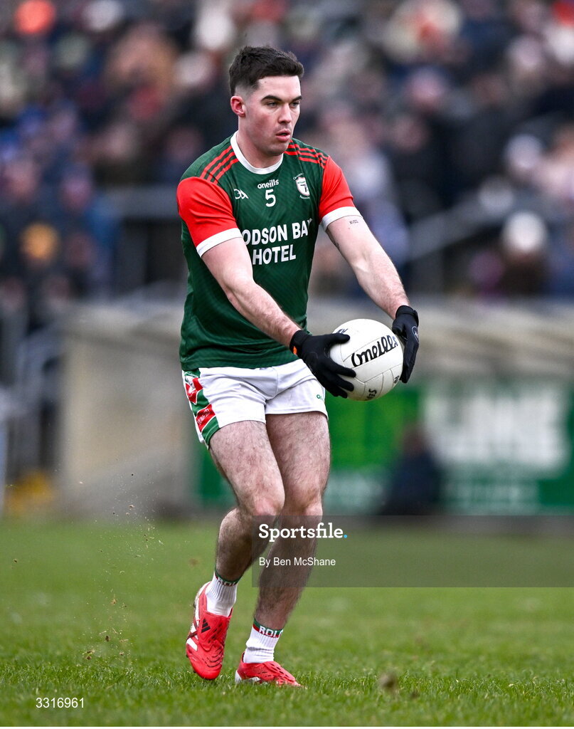 4 January 2026; Ruaidhrí Fallon of St Brigid's during the AIB GAA Football All-Ireland Senior Club Championship semi-final match between between St Brigid's of Roscommon and Scotstown of Monaghan at Kingspan Breffni in Cavan. Photo by Ben McShane/Sportsfile