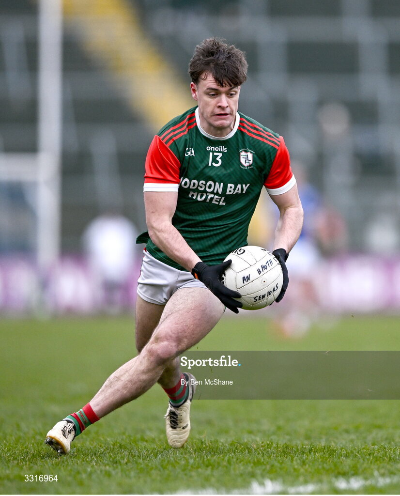 4 January 2026; Ben O'Carroll of St Brigid's during the AIB GAA Football All-Ireland Senior Club Championship semi-final match between between St Brigid's of Roscommon and Scotstown of Monaghan at Kingspan Breffni in Cavan. Photo by Ben McShane/Sportsfile