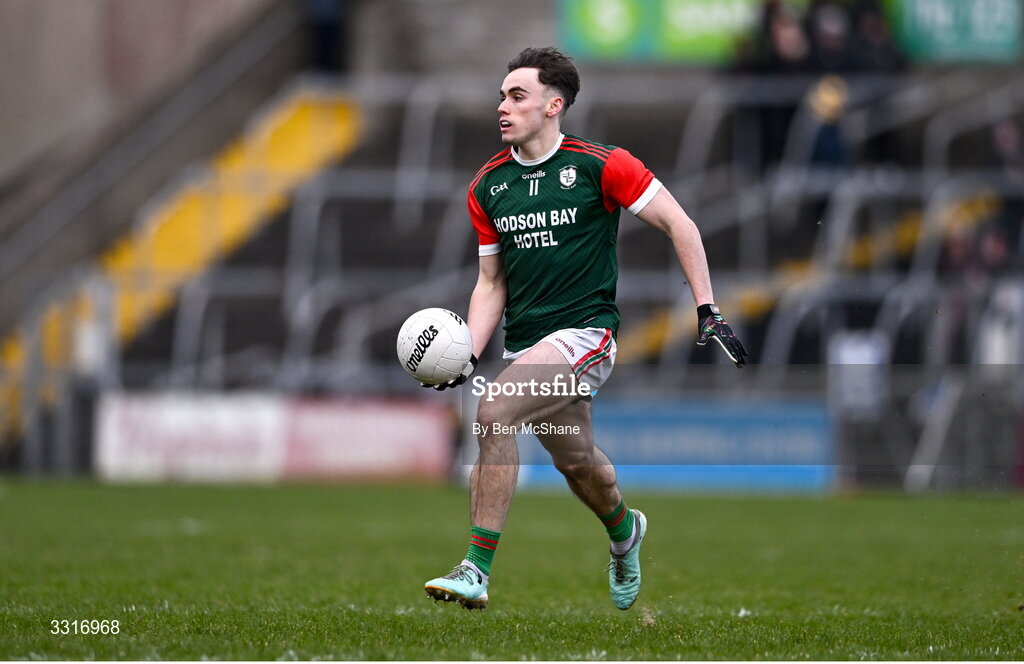4 January 2026; Conor Hand of St Brigid's during the AIB GAA Football All-Ireland Senior Club Championship semi-final match between between St Brigid's of Roscommon and Scotstown of Monaghan at Kingspan Breffni in Cavan. Photo by Ben McShane/Sportsfile