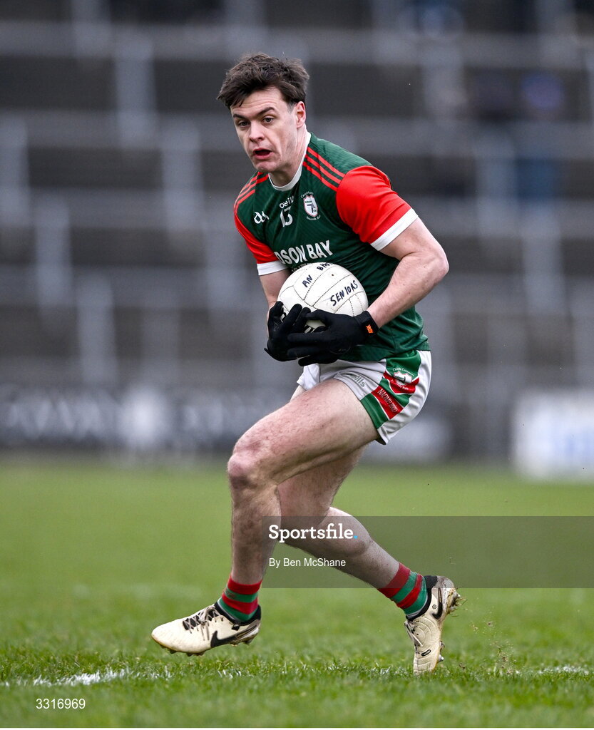 4 January 2026; Ben O'Carroll of St Brigid's during the AIB GAA Football All-Ireland Senior Club Championship semi-final match between between St Brigid's of Roscommon and Scotstown of Monaghan at Kingspan Breffni in Cavan. Photo by Ben McShane/Sportsfile