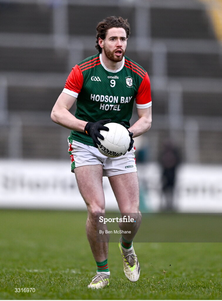 4 January 2026; Eddie Nolan of St Brigid's during the AIB GAA Football All-Ireland Senior Club Championship semi-final match between between St Brigid's of Roscommon and Scotstown of Monaghan at Kingspan Breffni in Cavan. Photo by Ben McShane/Sportsfile