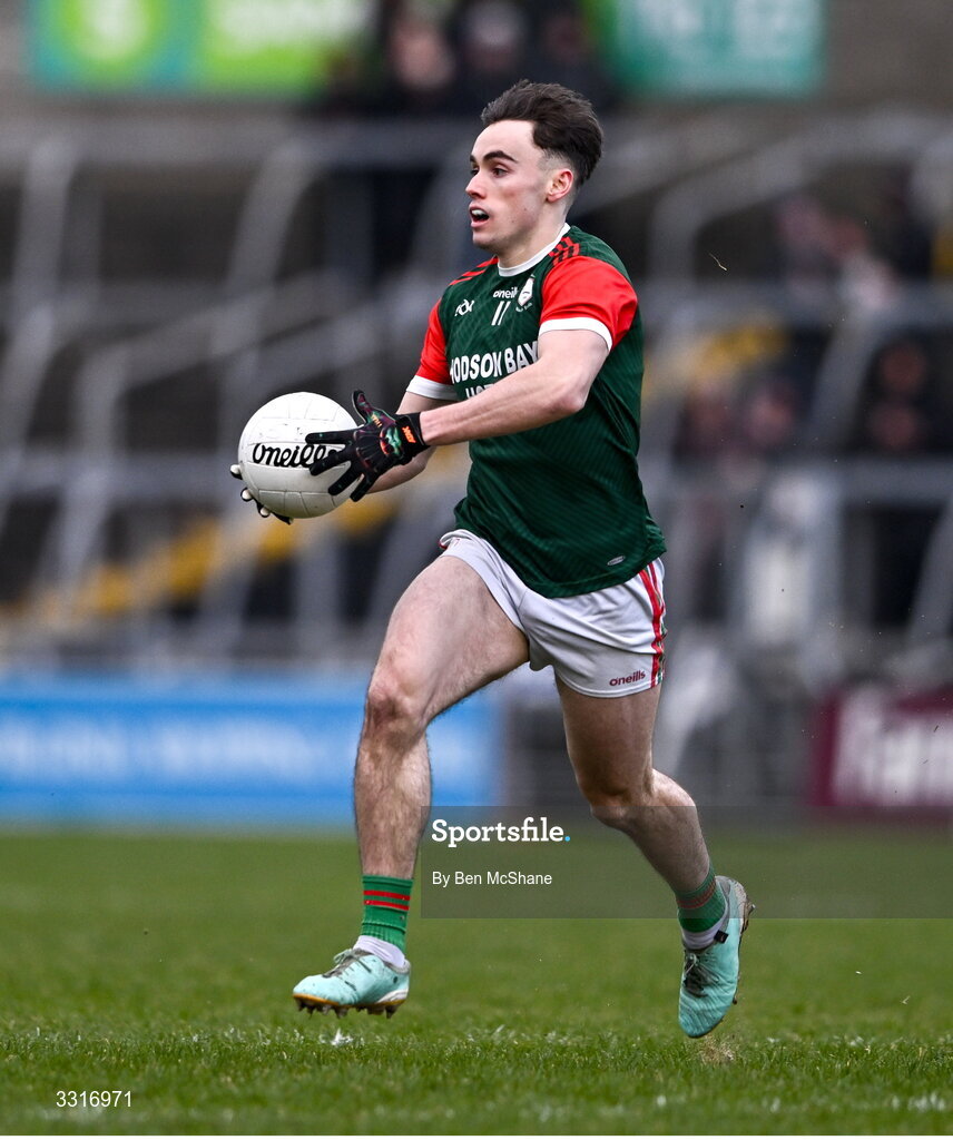 4 January 2026; Conor Hand of St Brigid's during the AIB GAA Football All-Ireland Senior Club Championship semi-final match between between St Brigid's of Roscommon and Scotstown of Monaghan at Kingspan Breffni in Cavan. Photo by Ben McShane/Sportsfile
