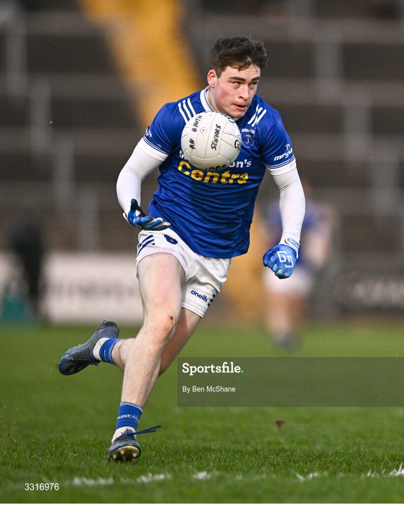 4 January 2026; Max Maguire of Scotstown during the AIB GAA Football All-Ireland Senior Club Championship semi-final match between between St Brigid's of Roscommon and Scotstown of Monaghan at Kingspan Breffni in Cavan. Photo by Ben McShane/Sportsfile