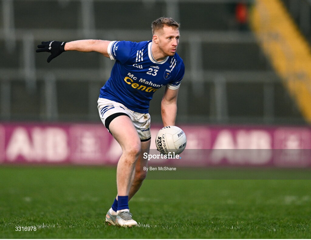 4 January 2026; Kieran Hughes of Scotstown during the AIB GAA Football All-Ireland Senior Club Championship semi-final match between between St Brigid's of Roscommon and Scotstown of Monaghan at Kingspan Breffni in Cavan. Photo by Ben McShane/Sportsfile