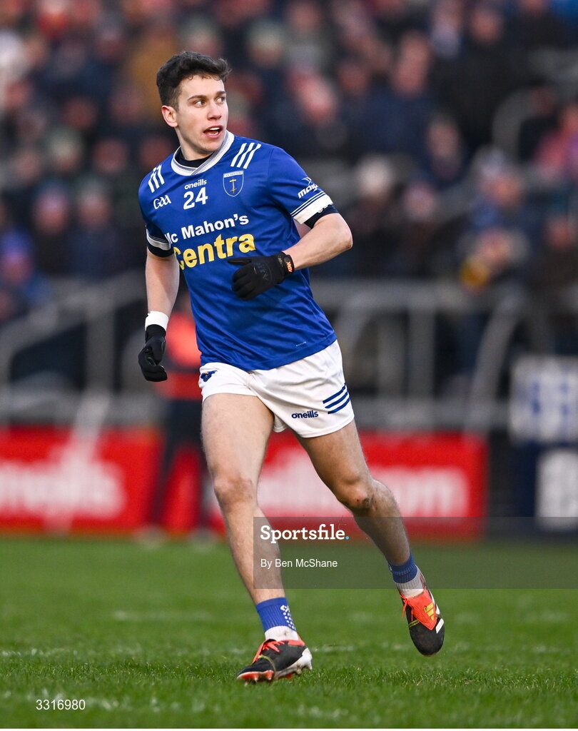 4 January 2026; Francis Maguire of Scotstown during the AIB GAA Football All-Ireland Senior Club Championship semi-final match between between St Brigid's of Roscommon and Scotstown of Monaghan at Kingspan Breffni in Cavan. Photo by Ben McShane/Sportsfile