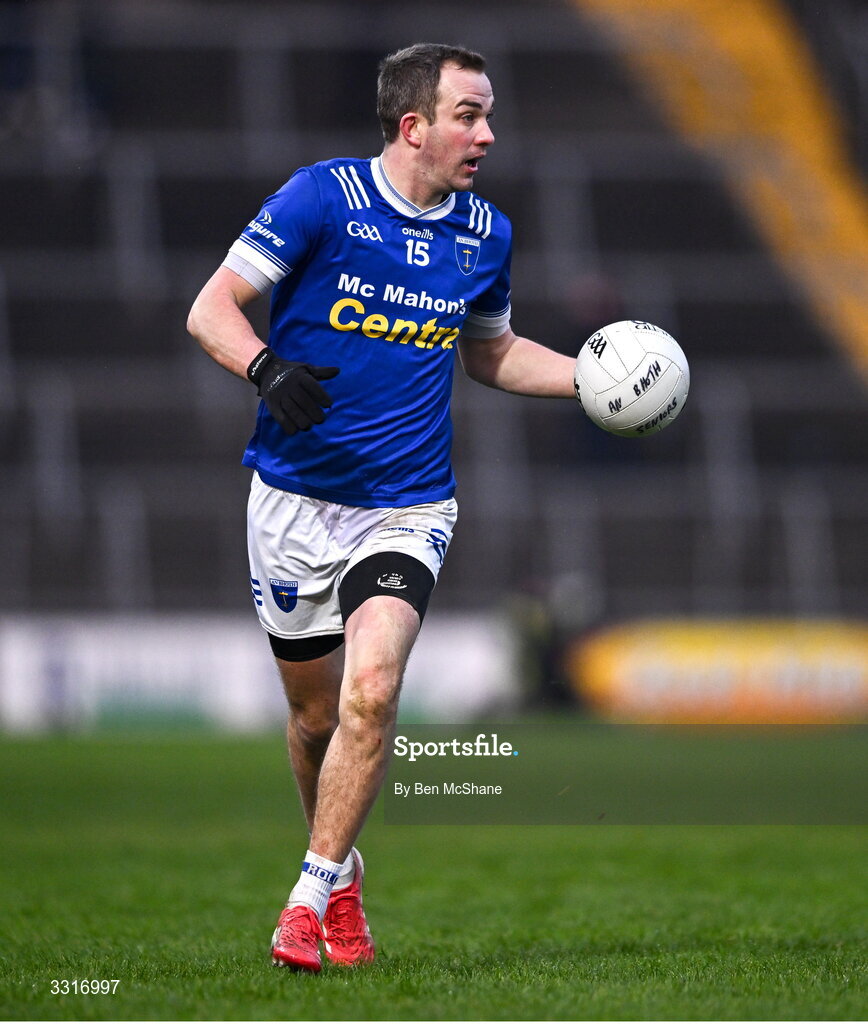 4 January 2026; Jack McCarron of Scotstown during the AIB GAA Football All-Ireland Senior Club Championship semi-final match between between St Brigid's of Roscommon and Scotstown of Monaghan at Kingspan Breffni in Cavan. Photo by Ben McShane/Sportsfile