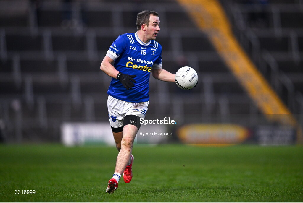 4 January 2026; Jack McCarron of Scotstown during the AIB GAA Football All-Ireland Senior Club Championship semi-final match between between St Brigid's of Roscommon and Scotstown of Monaghan at Kingspan Breffni in Cavan. Photo by Ben McShane/Sportsfile