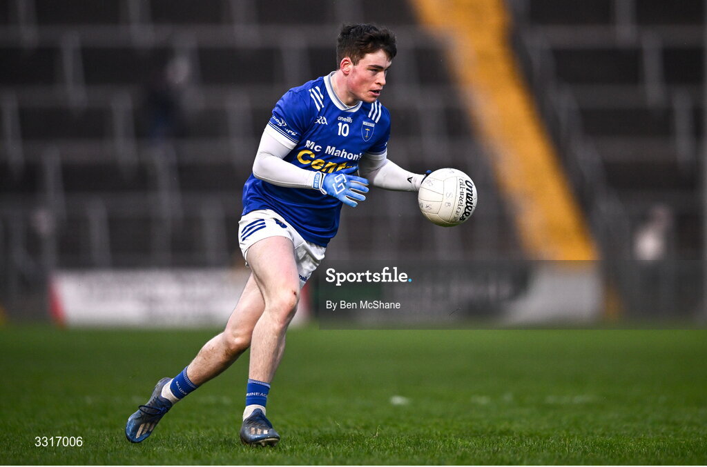 4 January 2026; Max Maguire of Scotstown during the AIB GAA Football All-Ireland Senior Club Championship semi-final match between between St Brigid's of Roscommon and Scotstown of Monaghan at Kingspan Breffni in Cavan. Photo by Ben McShane/Sportsfile