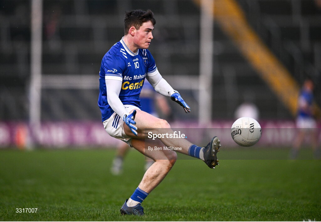 4 January 2026; Max Maguire of Scotstown during the AIB GAA Football All-Ireland Senior Club Championship semi-final match between between St Brigid's of Roscommon and Scotstown of Monaghan at Kingspan Breffni in Cavan. Photo by Ben McShane/Sportsfile