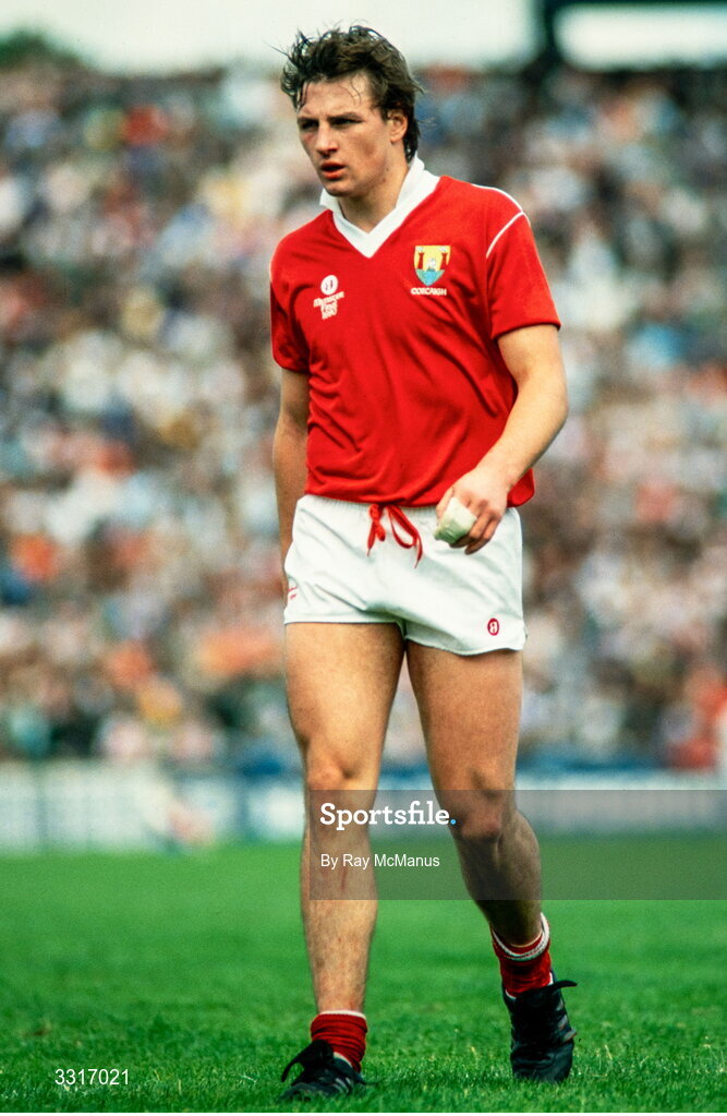 1 July 1990; Stephen O'Brien of Cork during the Munster Senior Football Championship Final match between Cork and Kerry at Pairc Ui Chaoimh in Cork. Photo by Ray McManus/Sportsfile