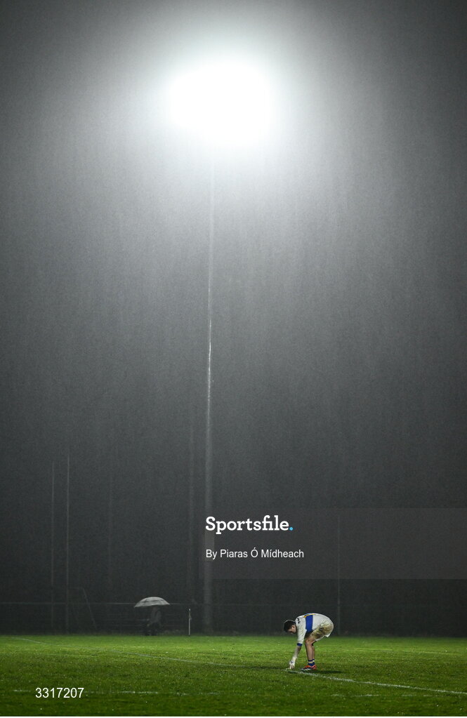 6 January 2026; Tipperary goalkeeper Robbie McGrath prepares to take a kick-out during the McGrath Cup match between Tipperary and Cork at Cappawhite GAA Club in Tipperary. Photo by Piaras Ó Mídheach/Sportsfile