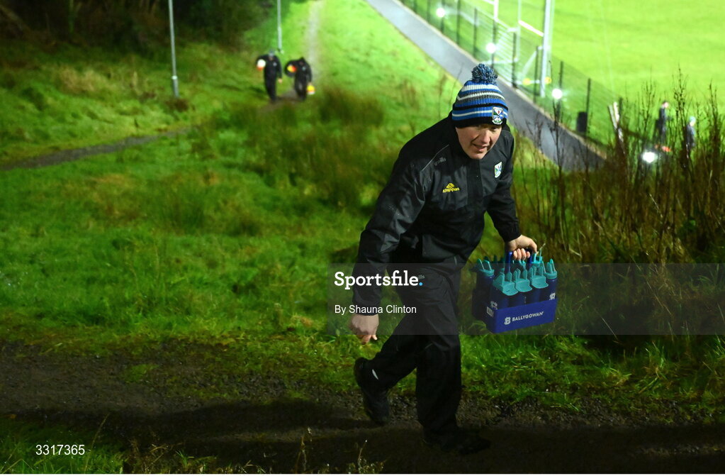 7 January 2026; Cavan manager Dermot McCabe makes his way back up to the clubhouse from the warm-up pitch before  the Bank of Ireland Dr McKenna Cup match between Fermanagh and Cavan at St Patrick's Park in Tempo, Fermanagh. Photo by Shauna Clinton/Sportsfile