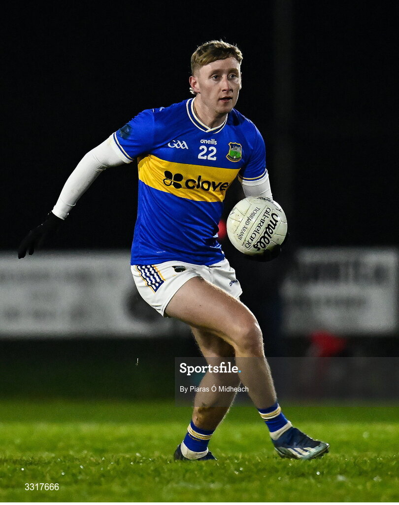 6 January 2026; Mark Stokes of Tipperary during the McGrath Cup match between Tipperary and Cork at Cappawhite GAA Club in Tipperary. Photo by Piaras Ó Mídheach/Sportsfile