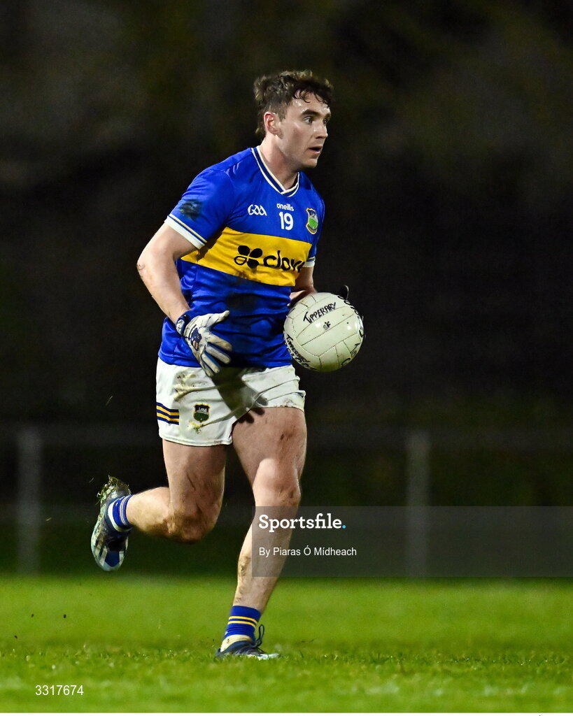 6 January 2026; Jack Harney of Tipperary during the McGrath Cup match between Tipperary and Cork at Cappawhite GAA Club in Tipperary. Photo by Piaras Ó Mídheach/Sportsfile