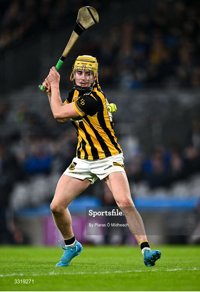 10 January 2026; Luke Shanahan of Upperchurch-Drombane scores a point from a free during the AIB GAA Hurling All-Ireland Intermediate Club Championship final match between Tooreen of Mayo and Upperchurch-Drombane of Tipperary at Croke Park in Dublin. Photo by Piaras Ó Mídheach/Sportsfile