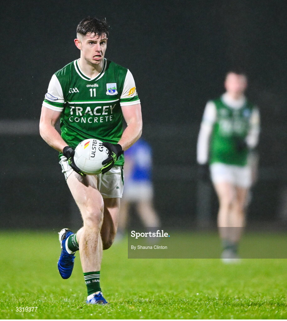 7 January 2026; Darragh McGurn of Fermanagh during the Bank of Ireland Dr McKenna Cup match between Fermanagh and Cavan at Tempo Maguires GAC in Tempo, Fermanagh. Photo by Shauna Clinton/Sportsfile