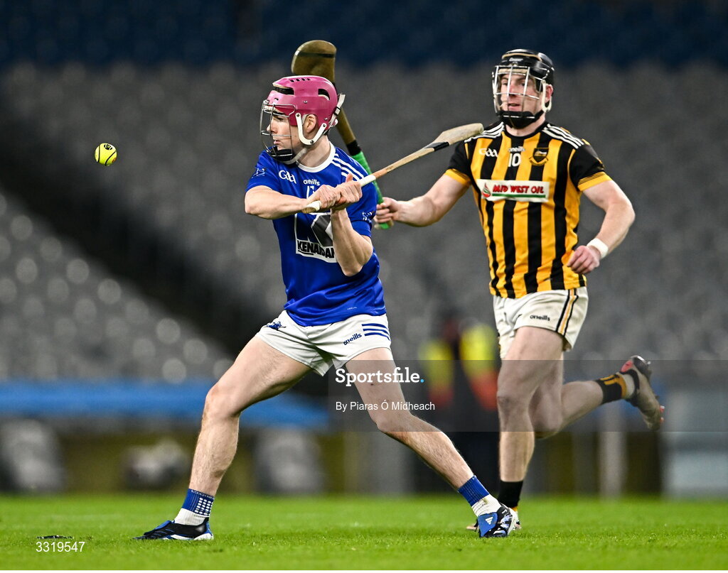 10 January 2026; Liam Lavin of Tooreen in action against Conor Fahey of Upperchurch-Drombane during the AIB GAA Hurling All-Ireland Intermediate Club Championship final match between Tooreen of Mayo and Upperchurch-Drombane of Tipperary at Croke Park in Dublin. Photo by Piaras Ó Mídheach/Sportsfile