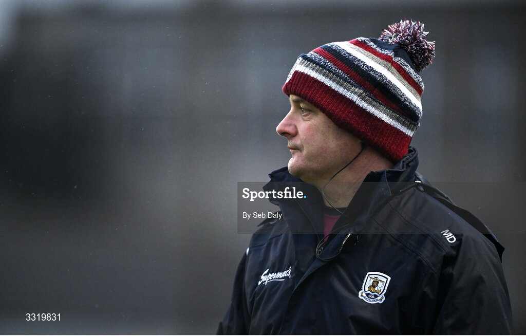 11 January 2026; Galway manager Micheál Donoghue during the Dioralyte Walsh Cup semi-final match between Galway and Offaly at Duggan Park in Ballinasloe, Galway. Photo by Seb Daly/Sportsfile