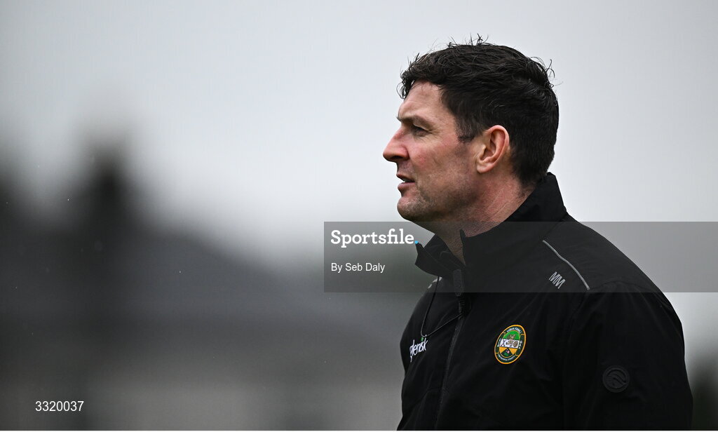 11 January 2026; Offaly hurley carrier Séamus Callanan before the Dioralyte Walsh Cup semi-final match between Galway and Offaly at Duggan Park in Ballinasloe, Galway. Photo by Seb Daly/Sportsfile