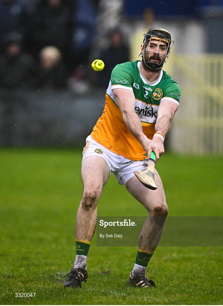 11 January 2026; Ben Conneely of Offaly during the Dioralyte Walsh Cup semi-final match between Galway and Offaly at Duggan Park in Ballinasloe, Galway. Photo by Seb Daly/Sportsfile