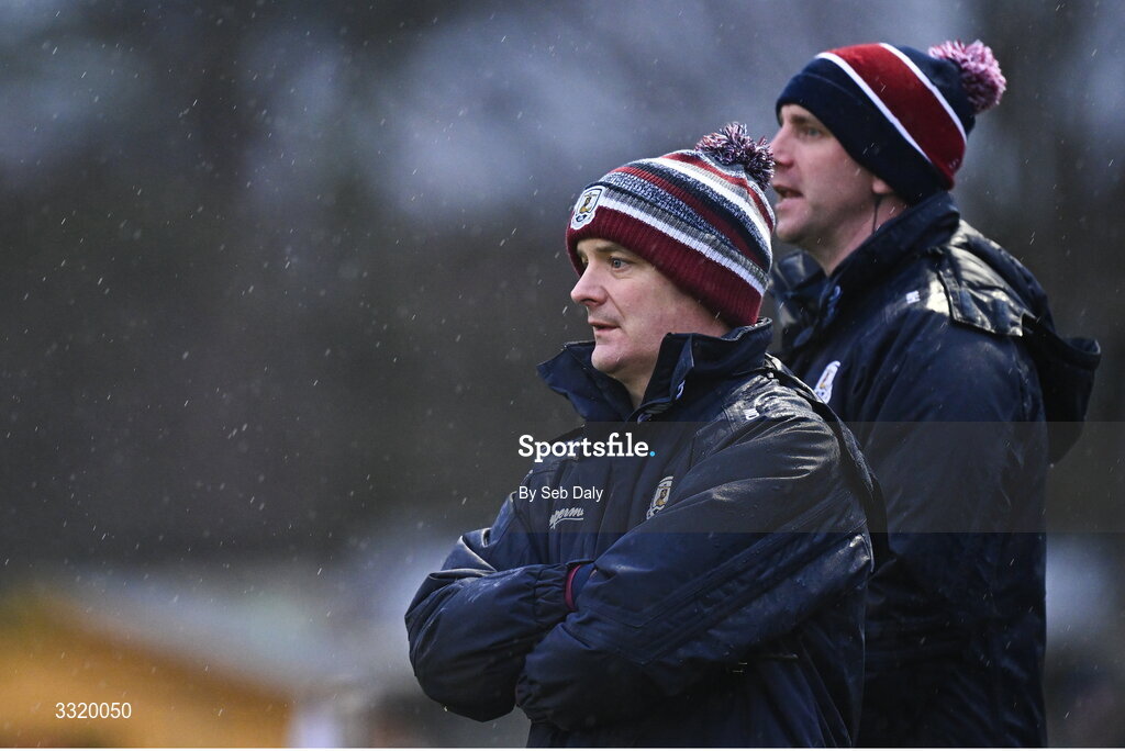 11 January 2026; Galway manager Micheál Donoghue during the Dioralyte Walsh Cup semi-final match between Galway and Offaly at Duggan Park in Ballinasloe, Galway. Photo by Seb Daly/Sportsfile