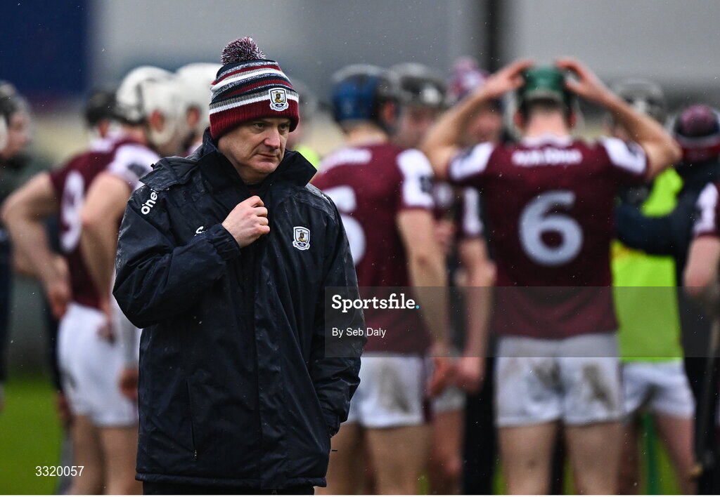 11 January 2026; Galway manager Micheál Donoghue before the Dioralyte Walsh Cup semi-final match between Galway and Offaly at Duggan Park in Ballinasloe, Galway. Photo by Seb Daly/Sportsfile