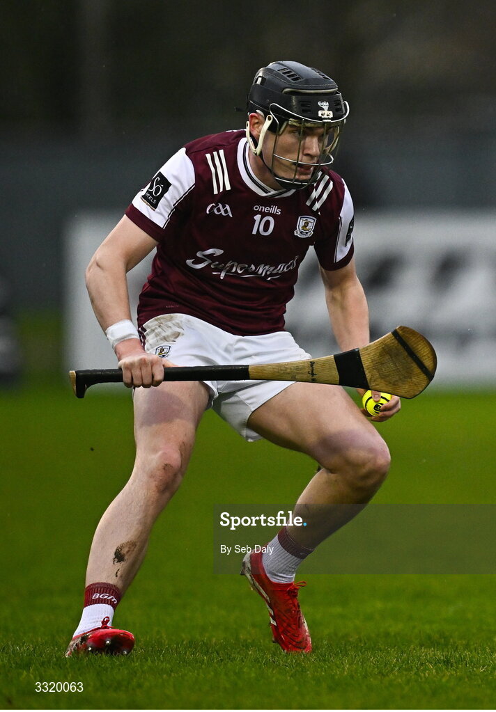 11 January 2026; Darragh Neary of Galway during the Dioralyte Walsh Cup semi-final match between Galway and Offaly at Duggan Park in Ballinasloe, Galway. Photo by Seb Daly/Sportsfile