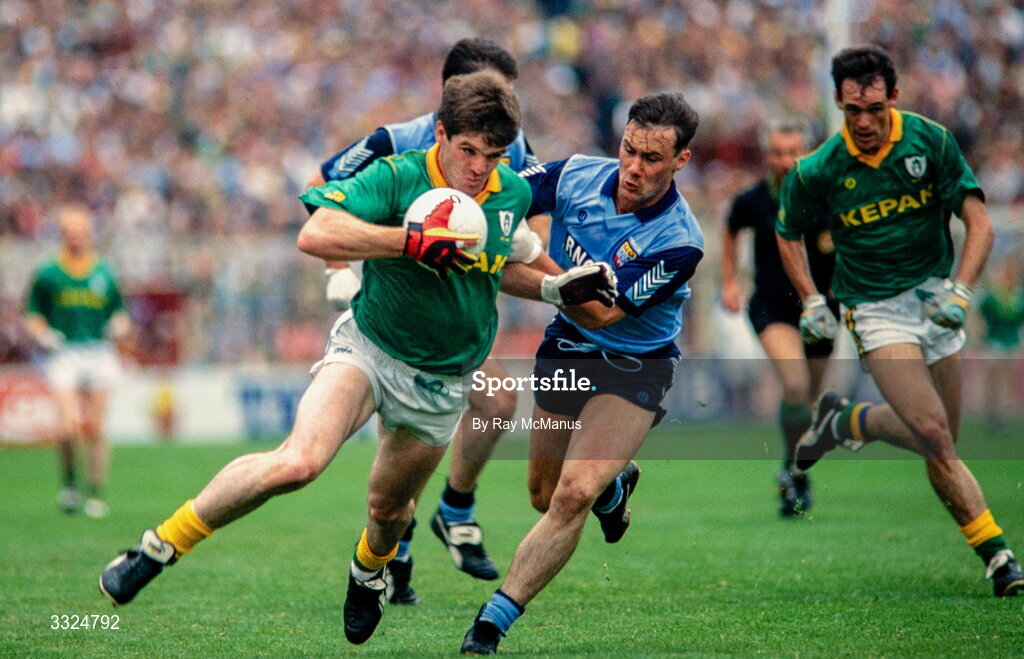 4 July 1993; P. J. Gillick of Meath in action during the Leinster Senior Football Championship Semi-Final at Croke Park in Dublin. Photo by Ray McManus/Sportsfile