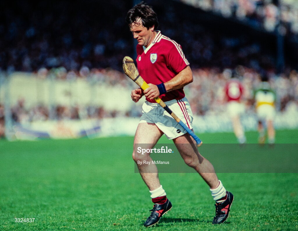 5 August 1984; PJ Molloy of Galway during the All-Ireland Senior Hurling Championship Semi-Final match between Galway and Offaly at Semple Stadium in Thurles, Tipperary. Photo by Ray McManus/Sportsfile