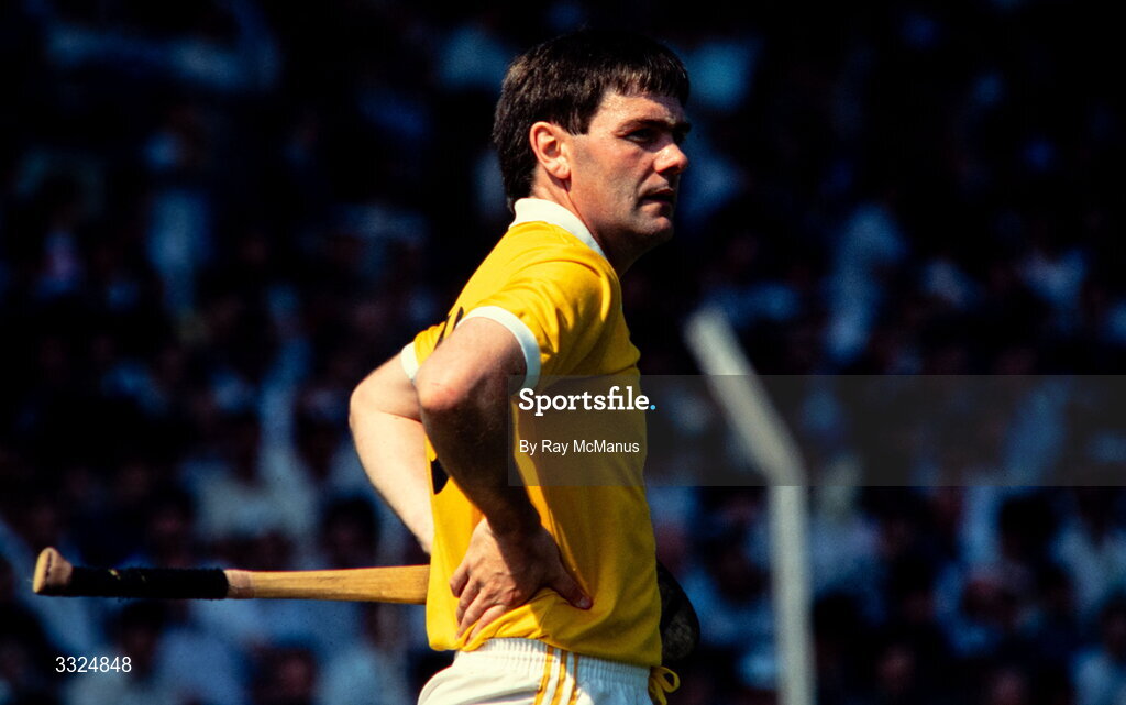 6 August 1989; Dessie Donnelly of Antrim during the All-Ireland Senior Hurling Championship Semi-Final match between Antrim and Offaly in at Croke Park in Dublin. Photo by Ray McManus/Sportsfile