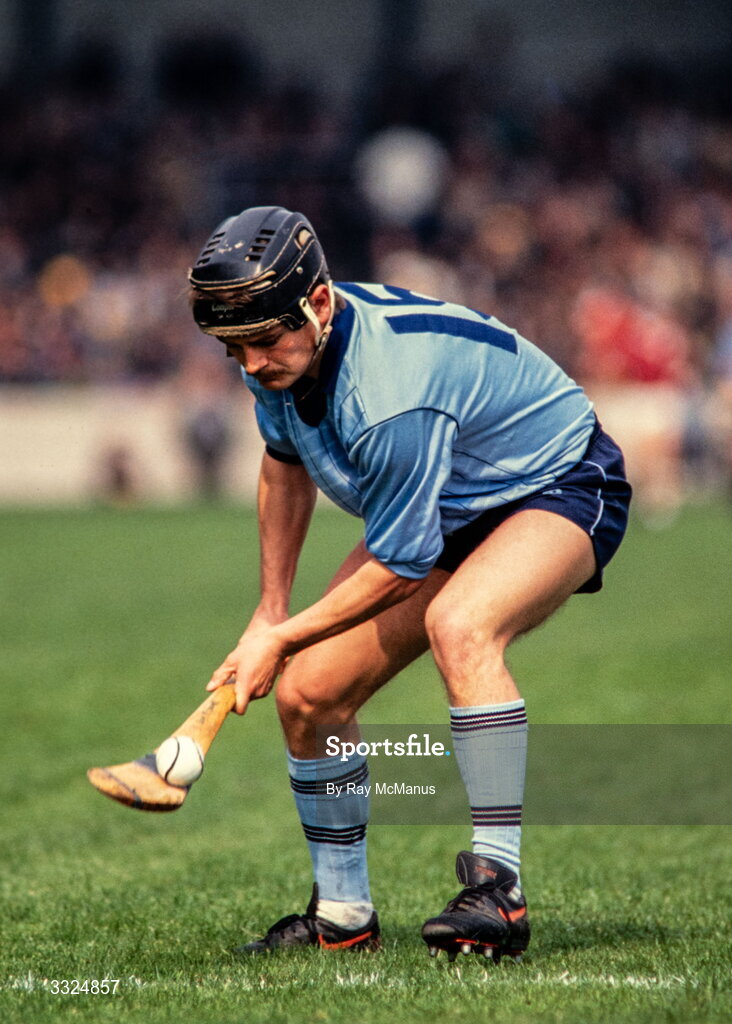 16 April 1989; Sean McDermott of Dublin in action during the Royal Liver National Hurling League Semi-Final match between Galway and Dublin at Croke Park in Dublin. Photo by Ray McManus/Sportsfile