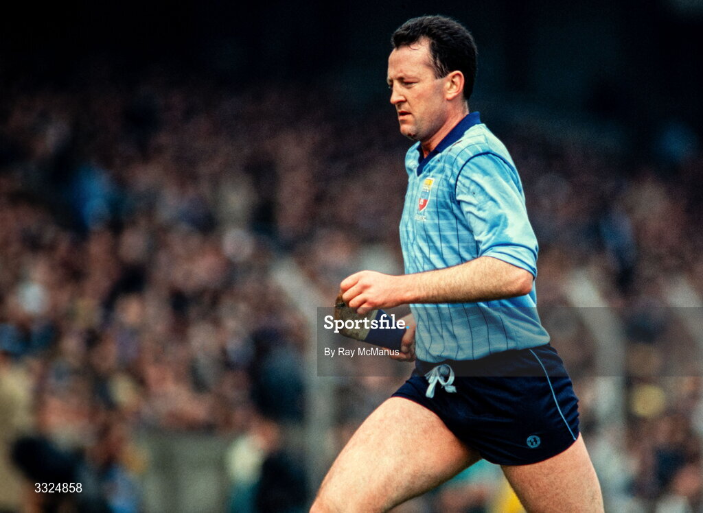 16 April 1989; Vincent Conroy of Dublin in action during the Royal Liver National Hurling League Semi-Final match between Galway and Dublin at Croke Park in Dublin. Photo by Ray McManus/Sportsfile