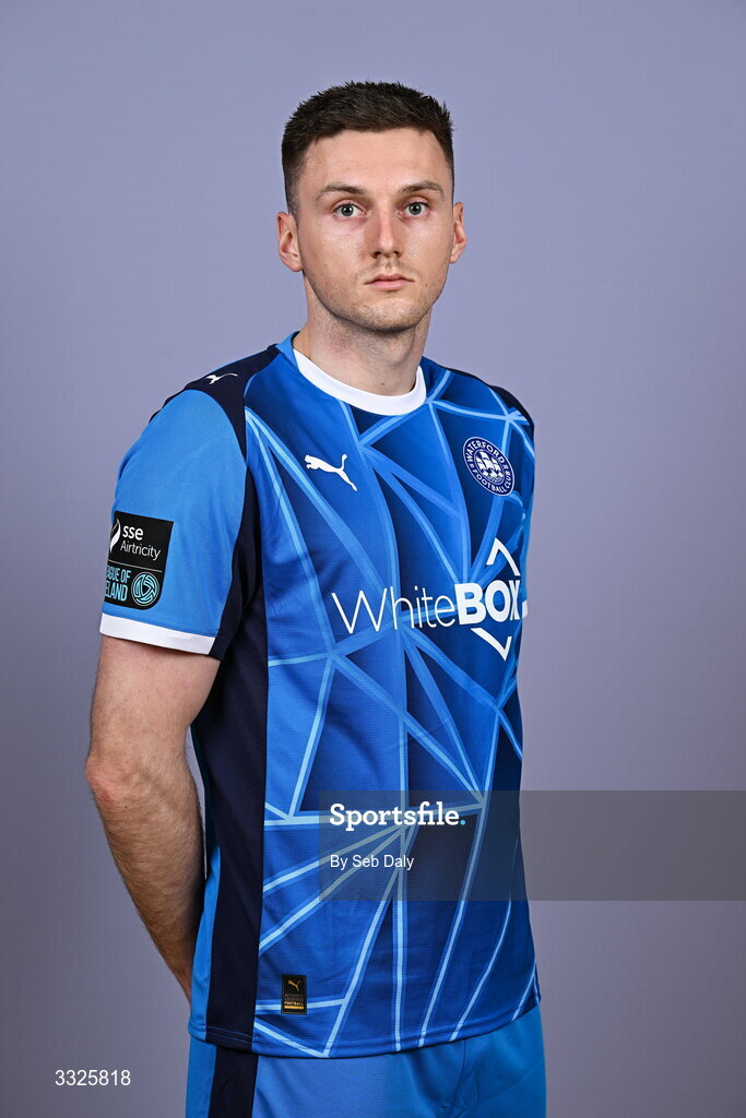 21 January 2026; Hayden Cann during a Waterford FC squad portraits session at the SETU Arena in Carriganore, Waterford. Photo by Seb Daly/Sportsfile