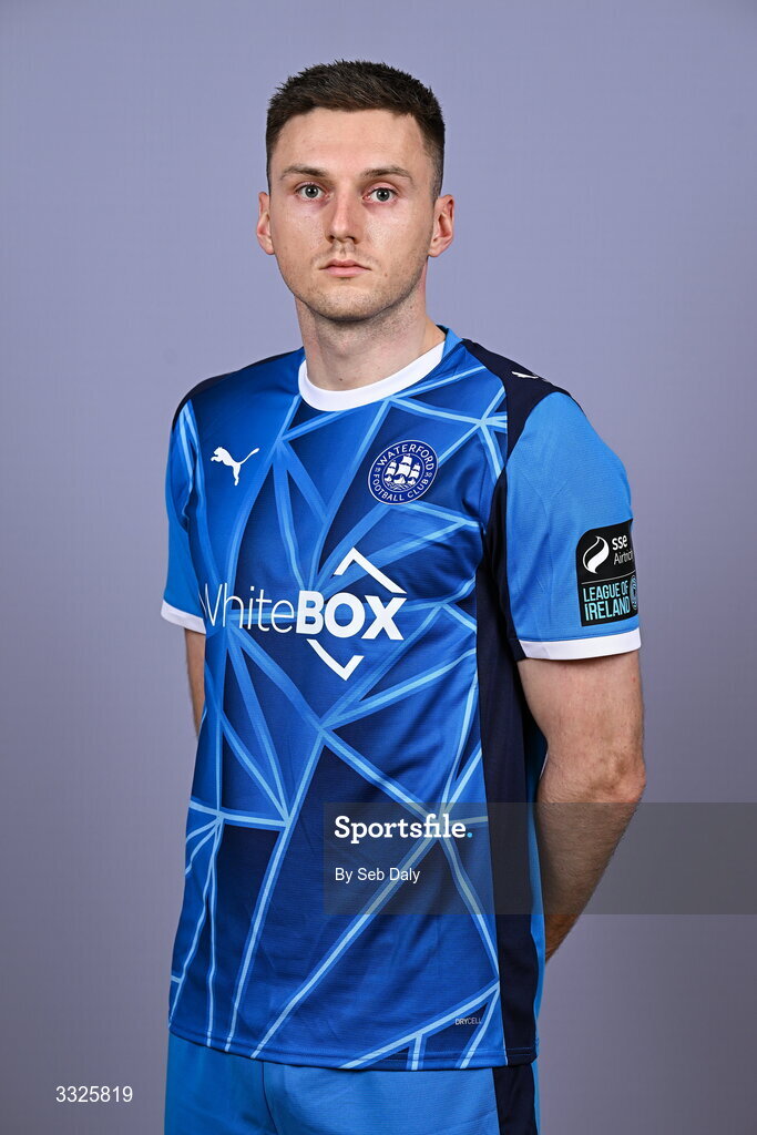 21 January 2026; Hayden Cann during a Waterford FC squad portraits session at the SETU Arena in Carriganore, Waterford. Photo by Seb Daly/Sportsfile