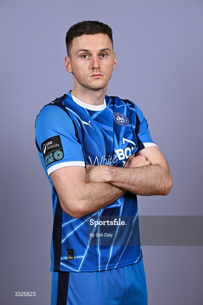 21 January 2026; Hayden Cann during a Waterford FC squad portraits session at the SETU Arena in Carriganore, Waterford. Photo by Seb Daly/Sportsfile