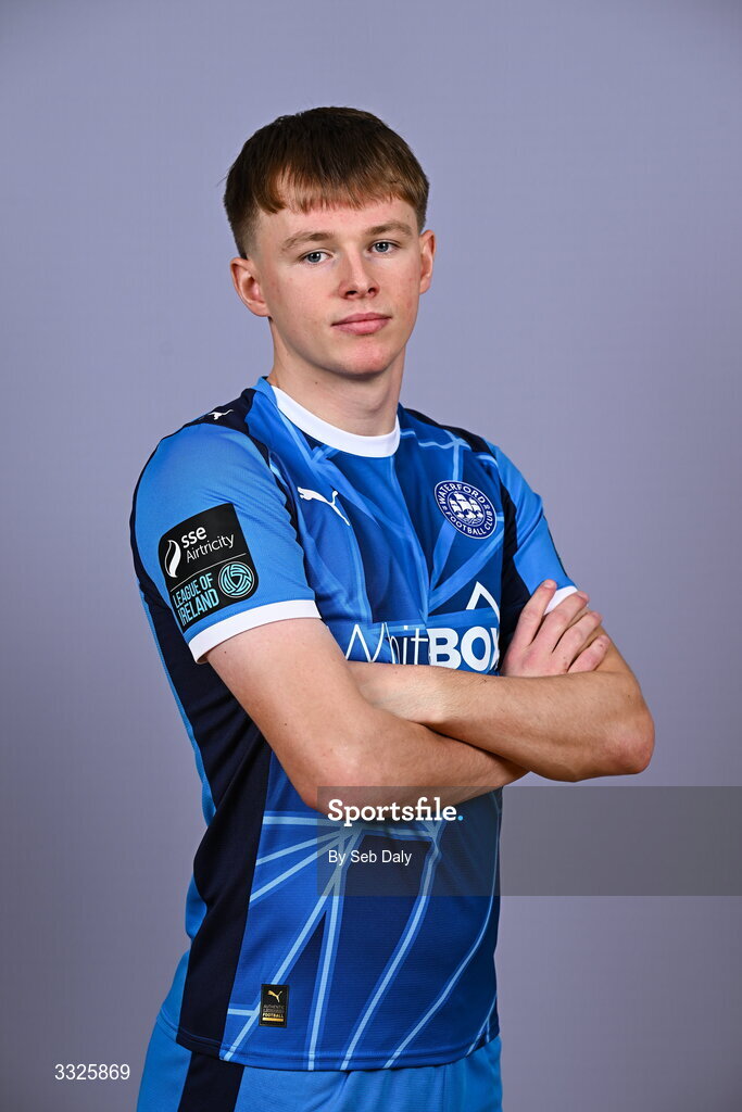 21 January 2026; Conan Noonan during a Waterford FC squad portraits session at the SETU Arena in Carriganore, Waterford. Photo by Seb Daly/Sportsfile