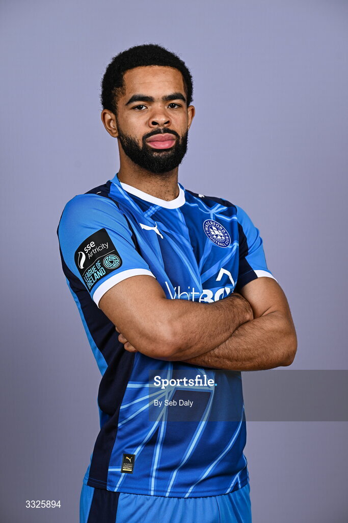 21 January 2026; Trae Coyle during a Waterford FC squad portraits session at the SETU Arena in Carriganore, Waterford. Photo by Seb Daly/Sportsfile