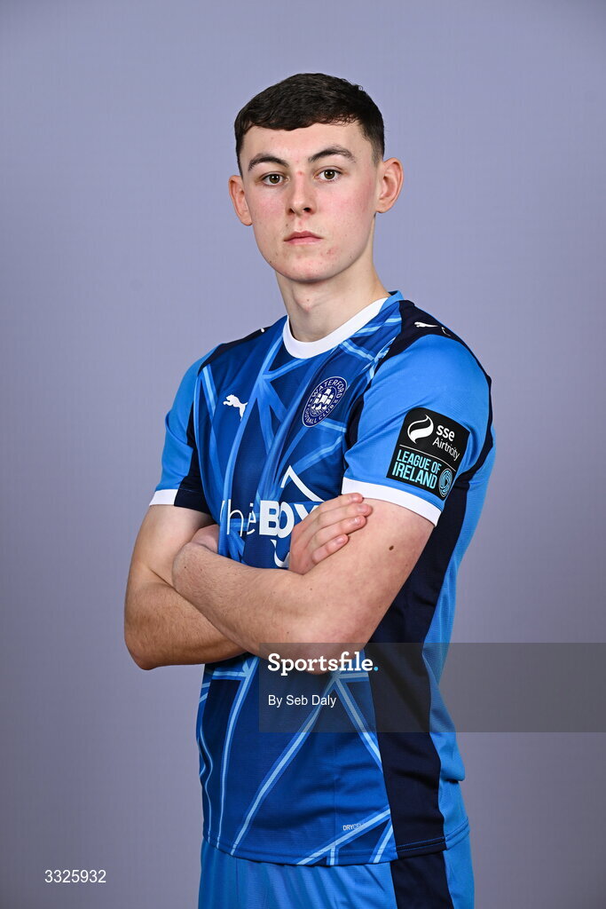 21 January 2026; Sean Keane during a Waterford FC squad portraits session at the SETU Arena in Carriganore, Waterford. Photo by Seb Daly/Sportsfile