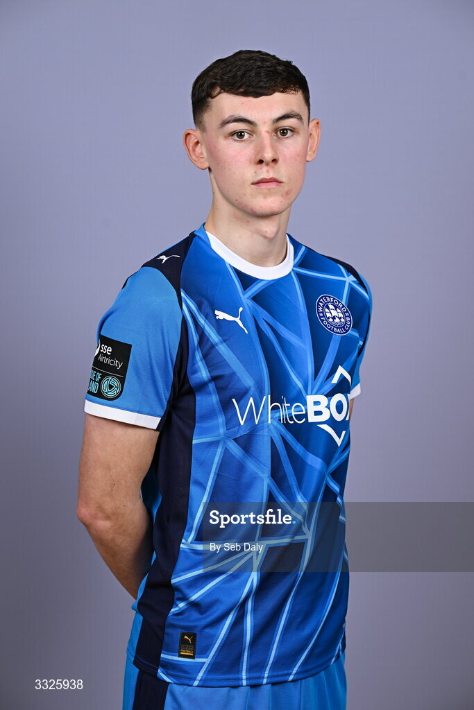 21 January 2026; Sean Keane during a Waterford FC squad portraits session at the SETU Arena in Carriganore, Waterford. Photo by Seb Daly/Sportsfile