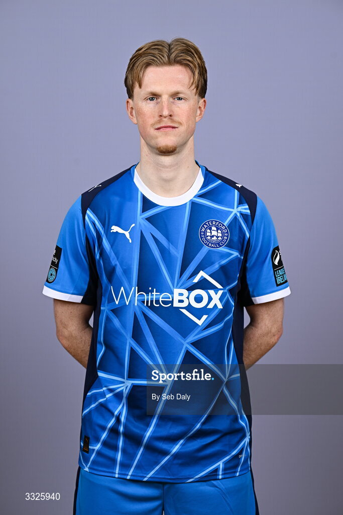 21 January 2026; Jorgen Voilas during a Waterford FC squad portraits session at the SETU Arena in Carriganore, Waterford. Photo by Seb Daly/Sportsfile
